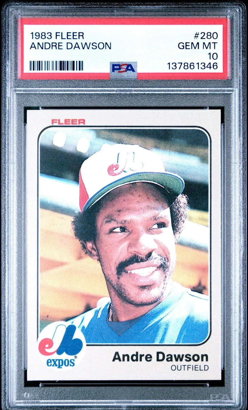 1983 FLEER ANDRE DAWSON #280 MONTREAL EXPOS HOF PSA 10