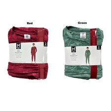 Member's Mark Boys 2-Pieces Cozy Stamped Volour Pajamas