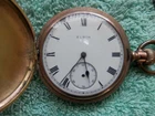 New ListingElgin Antique gold plated full hunter pocket watch, c 1910 - Missing second hand
