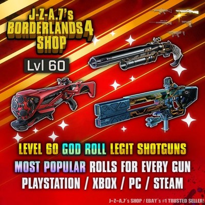 Borderlands 4 LEGENDARY PEARLESCENT LVL 60 SHOTGUN BL4 GUNS, GEAR  PC-PS-XBOX 