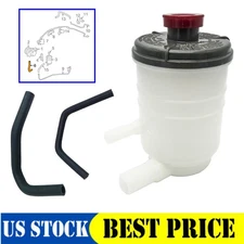 Power Steering Pump Fluid Reservoir+Suction & Return Hose For Honda Accord 03-07