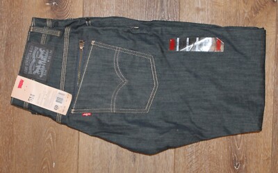 Levi's 514 513 Slim Straight Stretch Fit Men's Hardcase Jeans Back Zipper 32x34