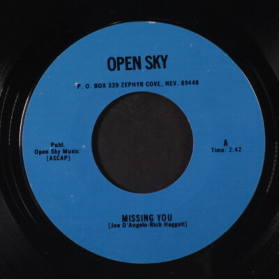 Open Sky : Fehlende You/A Simple Song Of Love 7 '' Einzel 45 RPM Hear