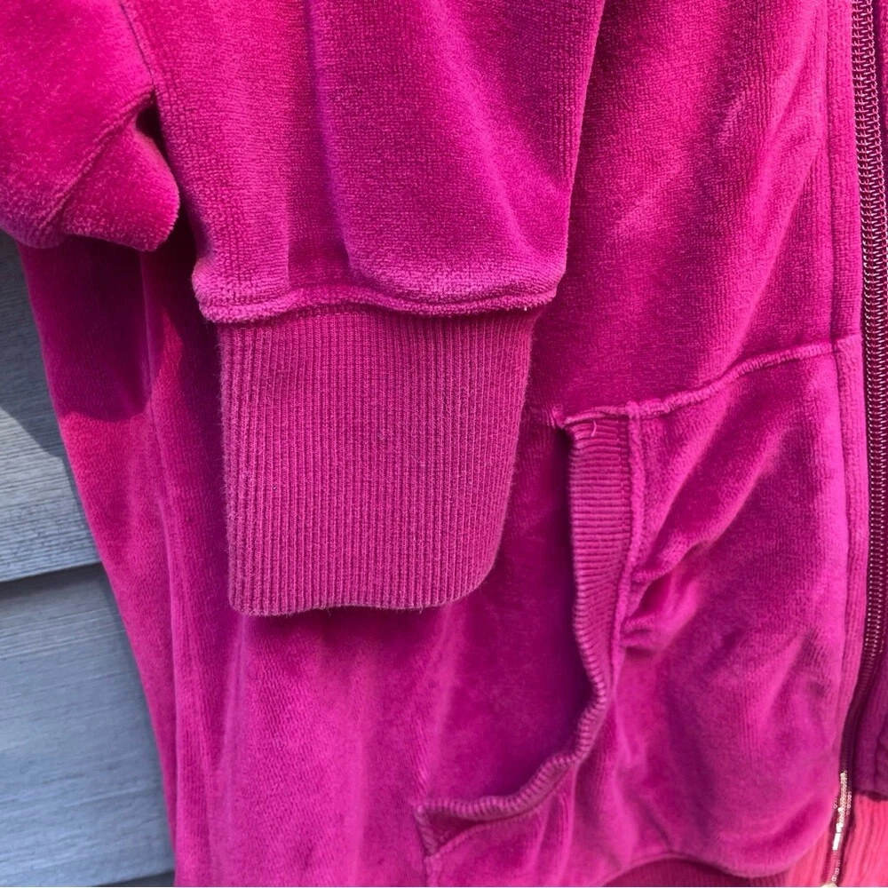 VETEMENTS Reebok purple zip up velour sweat jacket medium