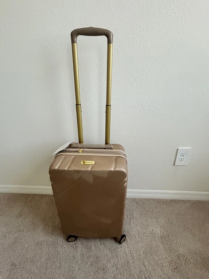 Samantha Marrón 22" Rígido Equipaje de Mano Spinner, Equipaje CHAMPAGNE Nuevo con Etiquetas Foto 2 de 4