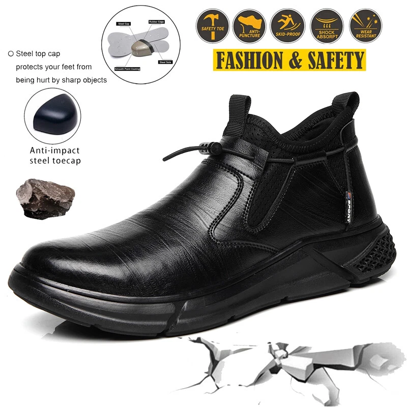 Botas De Trabajo Para Hombre Men's Safety Shoes Steel Toe Work Boots Waterproof