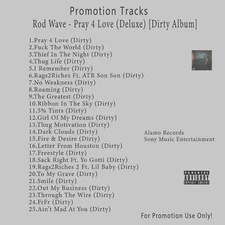 Rap/Hip-Hop, R&B/Soul.. White CD. Rod Wave - Pray 4 Love (Deluxe) [Dirty Album]