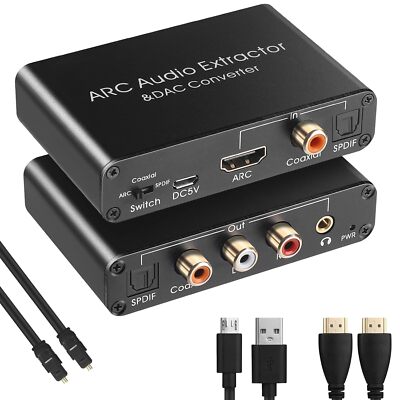 HDMI ARC Audio Extraktor 2.0/5.1 cec+192 KHz DAC Konverter
