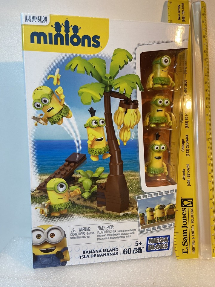 Mega Bloks Construx Minions Movie Banana Island Building Set