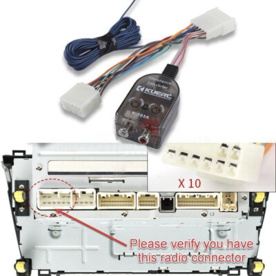 Hinzufügen Verstärker Radio Stereo Subwoofer Kabelbaum Plug & Play Kabeladapter