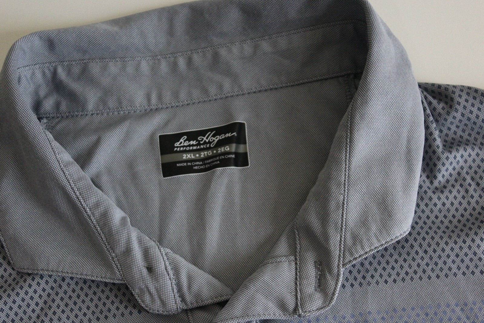 Ben Hogan Performance Grayish Pattern Golf POLO S… - image 3