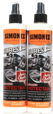 #ad 2 Bottles Simoniz 10 Oz SureShine Advanced Fights Crack Fade Juicy Cherry Scent $18.99
