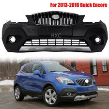 Black Front Bumper Cover Grille Assembly Set For 13-16 Buick Encore Exact Fit