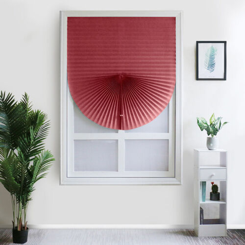 Pleated Blinds Half Blackout Curtains Shades Bathroom Balcony Shade Curtains YG - Picture 1 of 19