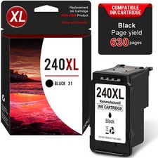 PG-240XL 240XL Black Ink Cartridge for Canon 240 241 PIXMA MG2120 MG2220 MG3120