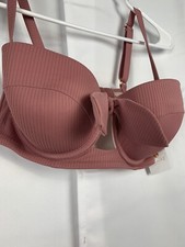 Shade Shore bikini top pink womans size 34D NWT