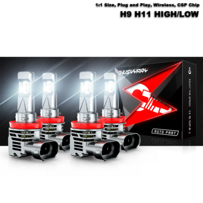 For Dodge Grand Caravan 2011-2017 Combo 4X CSP LED Headlight High Low Beam Bulbs