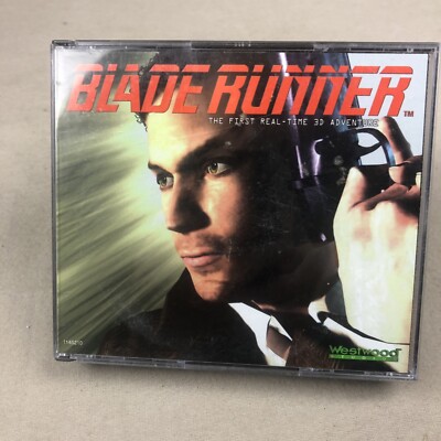 Blade Runner PC 4 Disc CD-ROM Westwood Studios Real Time 3D Adventure Complete