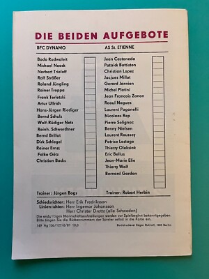 FOOTBALL PROGRAMME 01/03/1980 Match Saint-Etienne - Lyon D1 Asse Roger Rocher EUR 9,99 - FR FOOTBALL PROGRAMME 01/03/1980 Match Saint-Etienne - Lyon D1 Asse Roger Rocher EUR 9,99 - FR