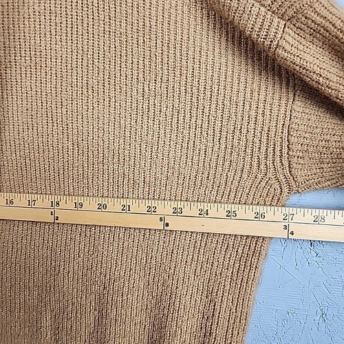 Lucky Brand Hoodie Womens Large Tan Beige Knit Outdoor Active Casual Hike Demure - Picture 4 of 6