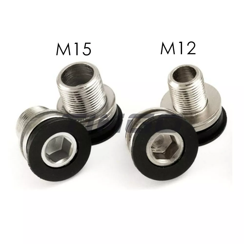 2PCS M12 M15Octalink Crankset Bolt MTB Bike Bottom Bracket Axle for Shimano ISIS