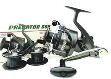 Rare Vintage Fishing Reel Mitchell Predator 600 Freespool 3 x Spools New Boxed