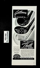 1949 Louisville Power-Bilt Golf Clubs Thrill of your Game Vintage Print Ad 27095