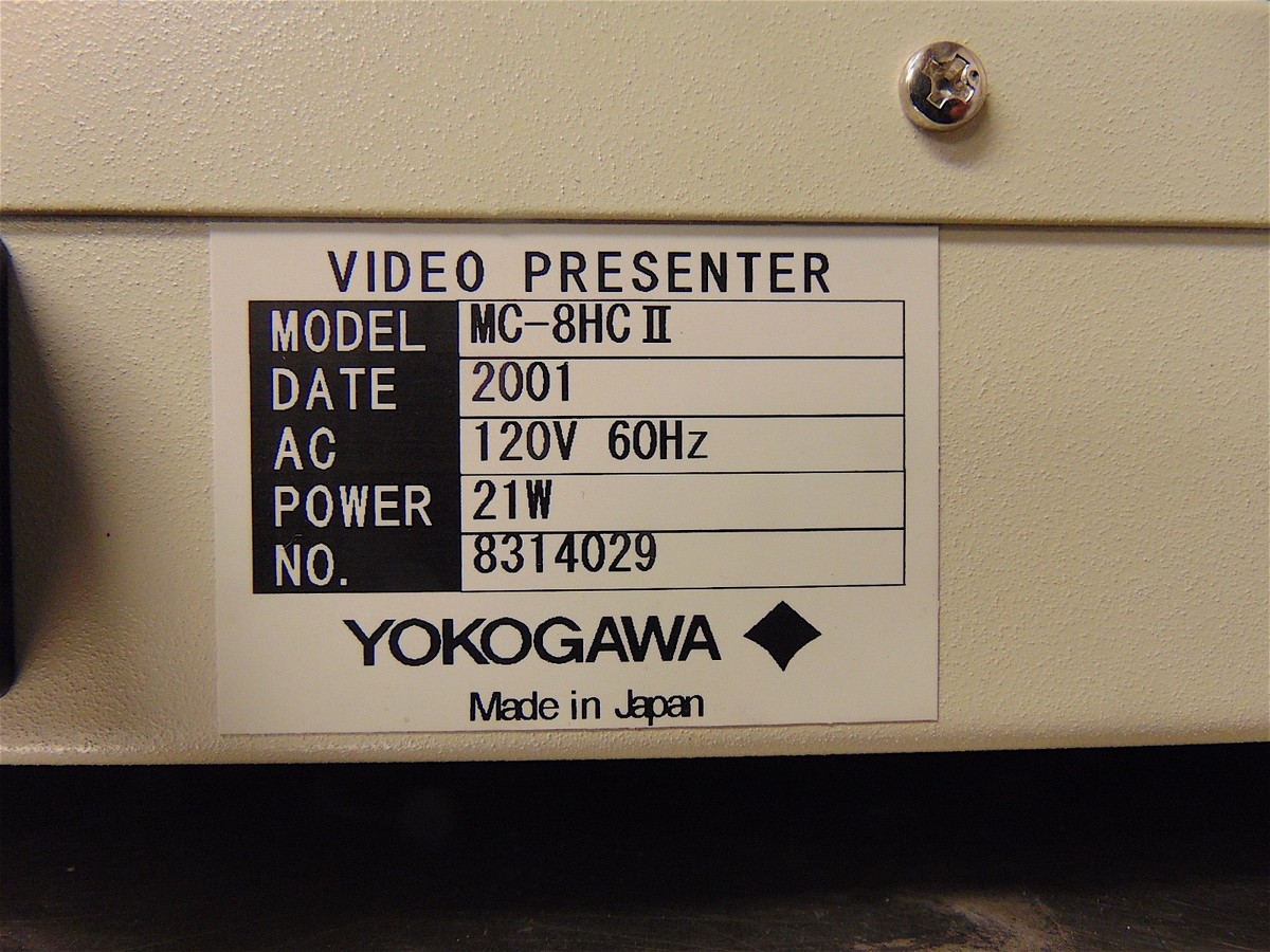 Yokogawa MC-8★ VideoPresenter Yokogawa MC-8☆ VideoPresenter Yokogawa MC-8HCII Video