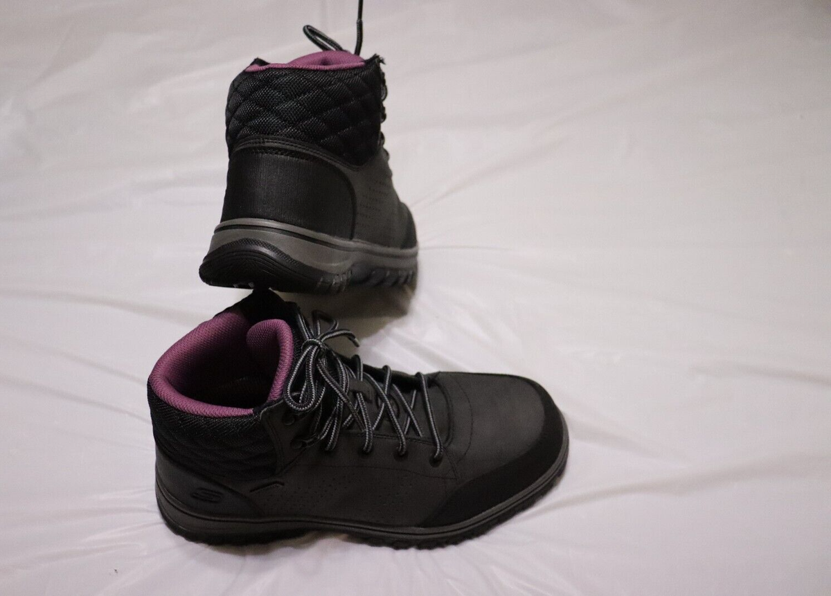 Skechers Women's Mccoll 108004W Composite Toe Work Boots, Size W, Black