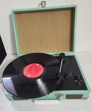 Crosley CR8005A-HS Turntable Record Player Green Tested and Working