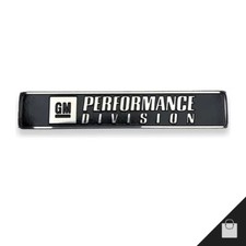Gm Performance Division Car Badge Polished Stainless Steel Sticker Emblem
