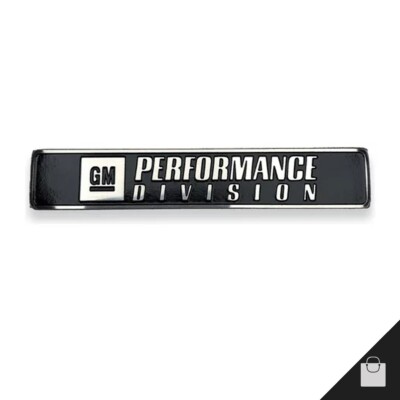 GM Performance Division Car Badge Polished Stainless Steel Sticker ...