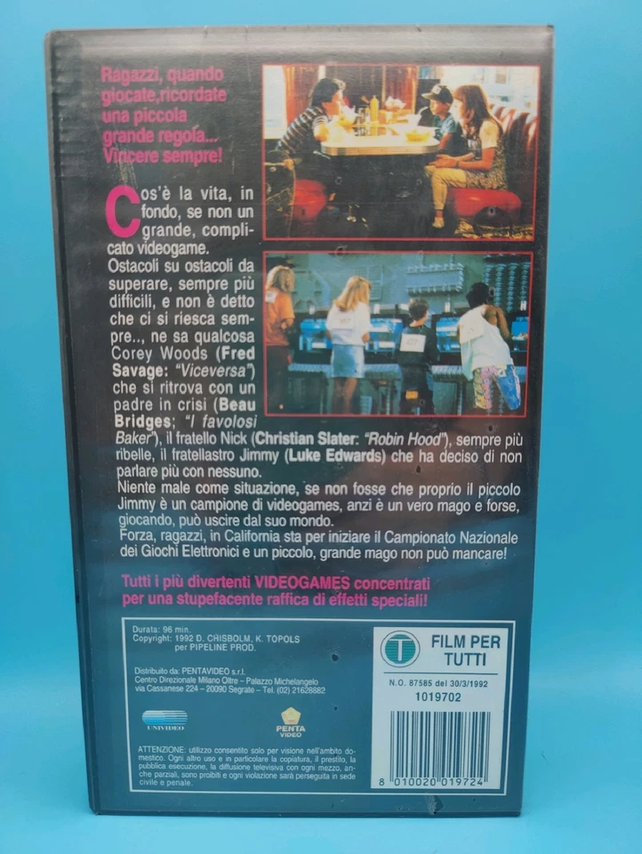 Il Piccolo Grande Mago Dei Videogames VHS WIZARD Nintendo CHRISTIAN SLATER New - Immagine 3 di 4