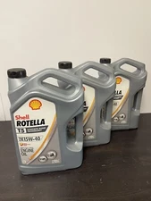 3 Pack Shell Rotella T5 Synthetic Blend 15W-40 Diesel Engine Oil -1 Gallon New