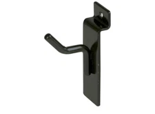 Econoco 1” Slatwall Deluxe Hooks Slatwall Display Panel Black EBL/H1 Pack of 96
