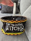 Halloween Trick or Treat Bag Halloween Candy Bucket Fabric Tote WITCHY Witch — photo 1