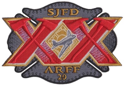 San Jose CA  Station 20 Aircraft Crash Rescue Fire Patch NEW .