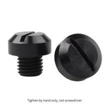 Mirror Blank Plug Caps Black for Honda MT 50 S 1980-1982