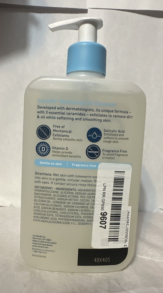 CERAVE Renewing SA Cleanser-For Normal Skin-Value size-16oz-NEW | eBay