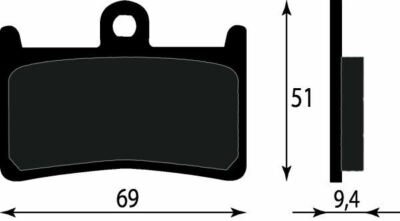 PAAR BREMSBELÄGE VORNE Yamaha T-Max XP500 LUX MAX /ABS 530 2016>