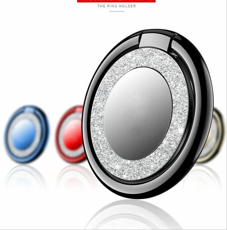 Soporte universal giratorio de 360° para anillo de dedo para teléfono brillo brillante  Foto 3 de 4