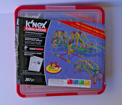 K'Nex Education Bridges Introduction To Structures Complete 207 Pc 78640