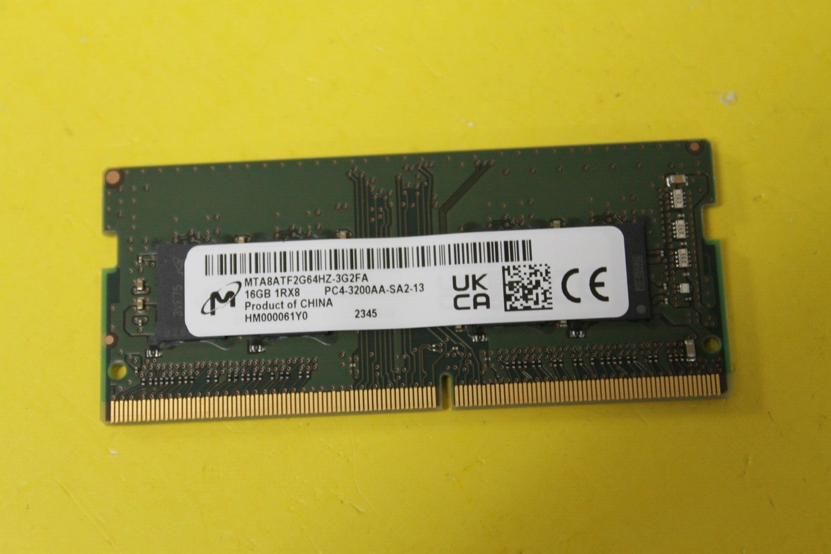 NEW Micron 16GB 1Rx8 PC4-3200AA DDR4 Laptop AIO Ram MTA8ATF2G64HZ