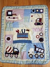 Boutique GEENNY Baby Boy Constructor CRIB QUILT