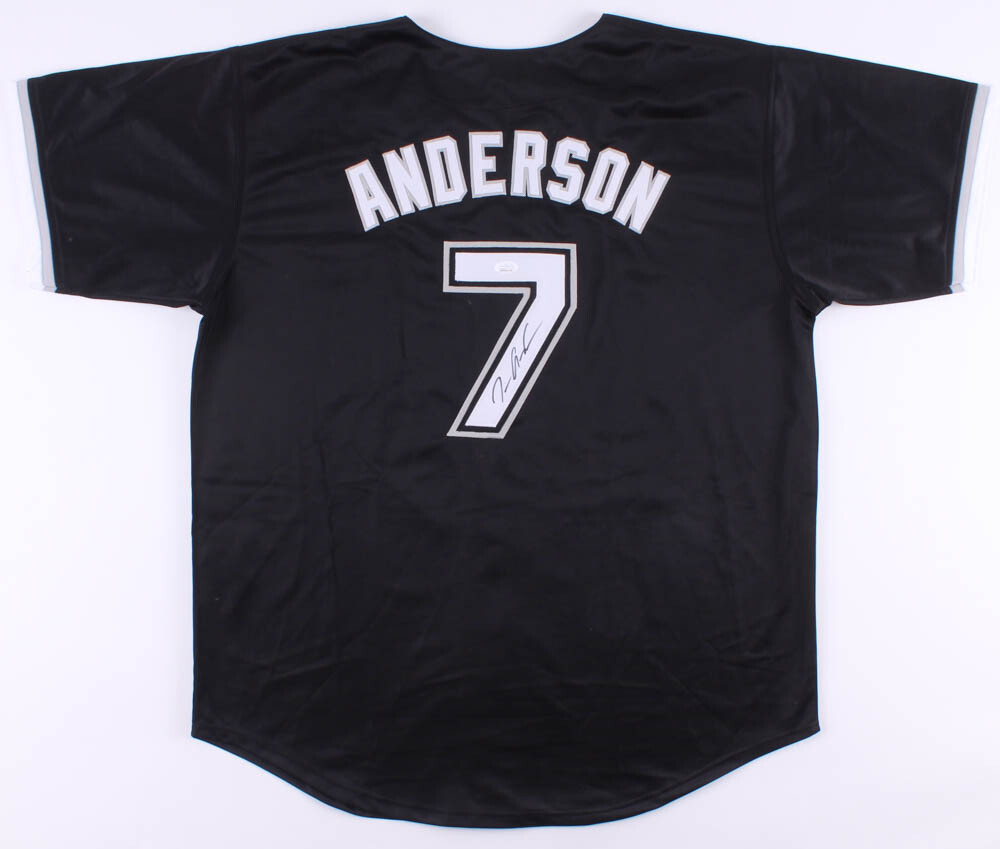 バレーボール ANDERSON T-シャツ Tim Anderson Signed Chicago White Sox Jersey (JSA COA) 2019 A.L.