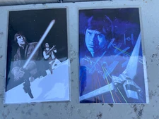 Star Wars #26 B&W Virgin & SW #27 Virgin NYCC 2022 E.M. Gist Trinity Comic Set🔥