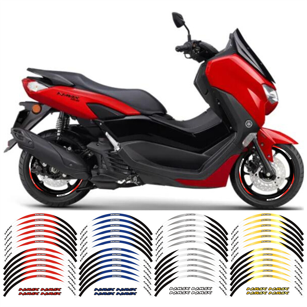 14" Motorcycle Wheel Hub Stickers Scooter Rim Stripe Decals Motorcycle Accessories For Yamaha NMAX N Max N-max 125 155 - 201355758 - View #7