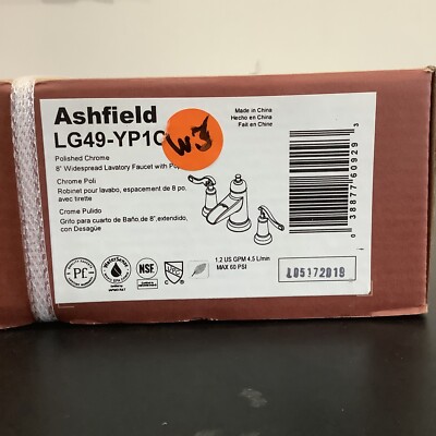 Pfister Ashfield Waterfall Bathroom Faucet in Polished Chrome LG49-YP1C W3