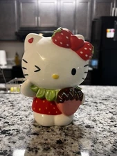 BLUE SKY CLAYWORKS SANRIO HELLO KITTY WINK I STRAWBERRY DRESS&HAIR BOWTIE (NEW)