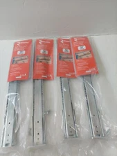 4 Pack Richelieu 16"(15.75) Center Mount 35lb Load Capacity Silver Drawer Slides